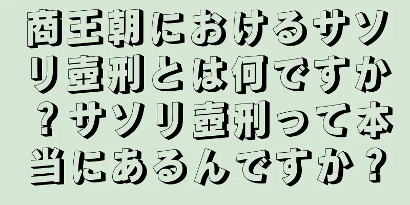 商王朝におけるサソリ壺刑とは何ですか？サソリ壺刑って本当にあるんですか？