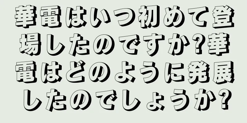 華電はいつ初めて登場したのですか?華電はどのように発展したのでしょうか?