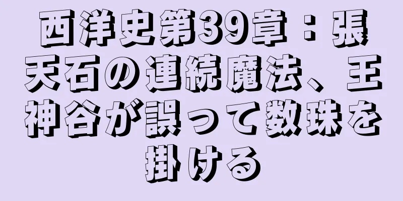 西洋史第39章：張天石の連続魔法、王神谷が誤って数珠を掛ける