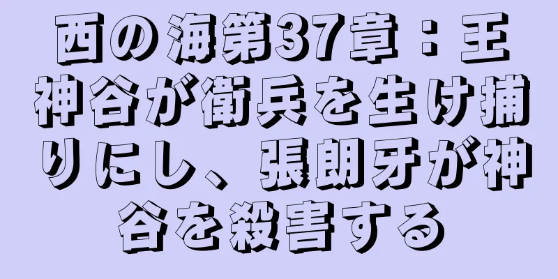 西の海第37章：王神谷が衛兵を生け捕りにし、張朗牙が神谷を殺害する