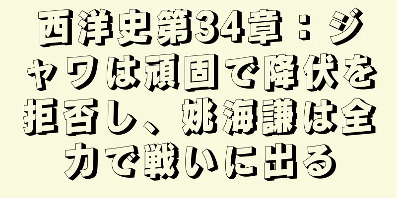 西洋史第34章：ジャワは頑固で降伏を拒否し、姚海謙は全力で戦いに出る