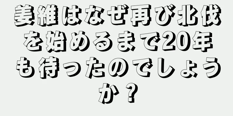 姜維はなぜ再び北伐を始めるまで20年も待ったのでしょうか？