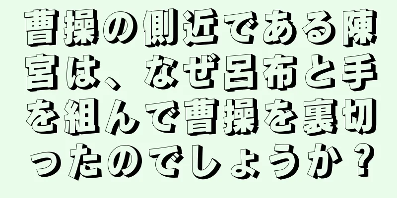 曹操の側近である陳宮は、なぜ呂布と手を組んで曹操を裏切ったのでしょうか？