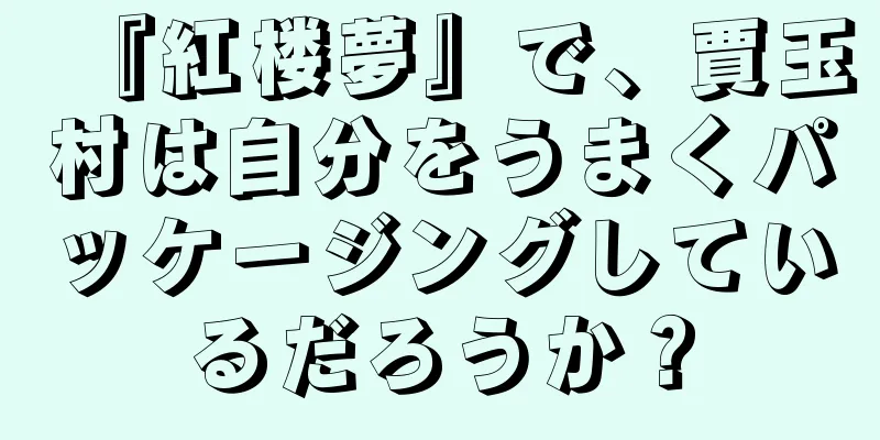 『紅楼夢』で、賈玉村は自分をうまくパッケージングしているだろうか？