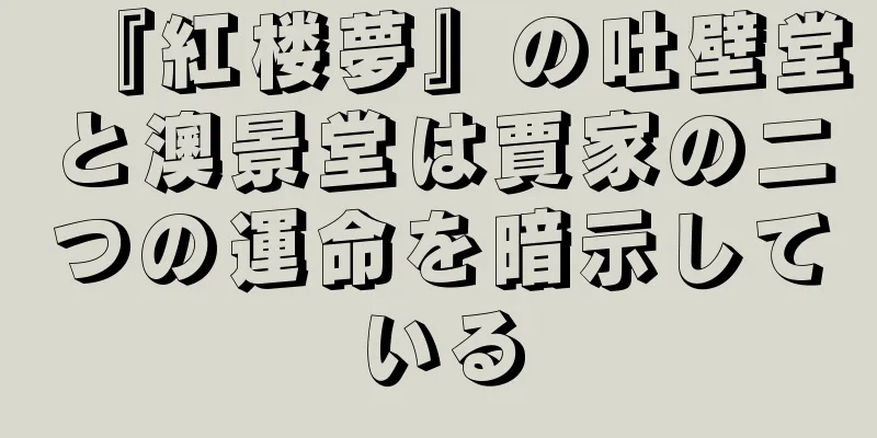 『紅楼夢』の吐壁堂と澳景堂は賈家の二つの運命を暗示している