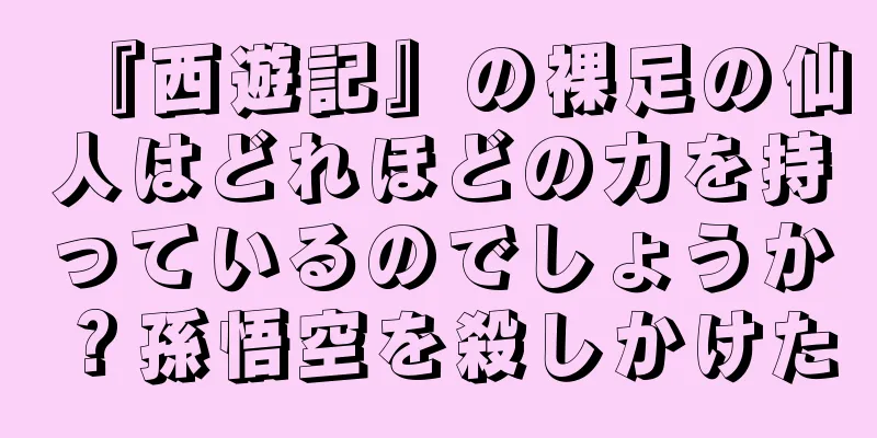 『西遊記』の裸足の仙人はどれほどの力を持っているのでしょうか？孫悟空を殺しかけた