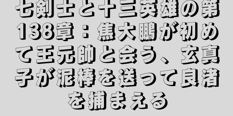 七剣士と十三英雄の第138章：焦大鵬が初めて王元帥と会う、玄真子が泥棒を送って良渚を捕まえる