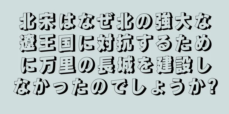 北宋はなぜ北の強大な遼王国に対抗するために万里の長城を建設しなかったのでしょうか?
