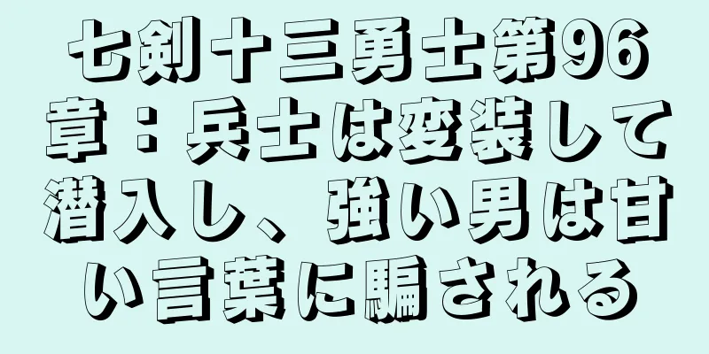 七剣十三勇士第96章：兵士は変装して潜入し、強い男は甘い言葉に騙される