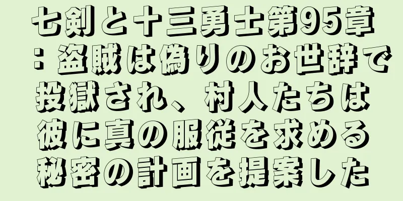 七剣と十三勇士第95章：盗賊は偽りのお世辞で投獄され、村人たちは彼に真の服従を求める秘密の計画を提案した