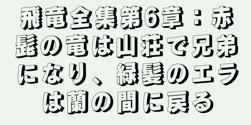 飛竜全集第6章：赤髭の竜は山荘で兄弟になり、緑髪のエラは蘭の間に戻る