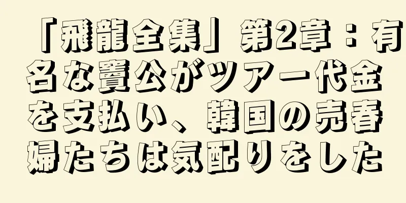「飛龍全集」第2章：有名な竇公がツアー代金を支払い、韓国の売春婦たちは気配りをした