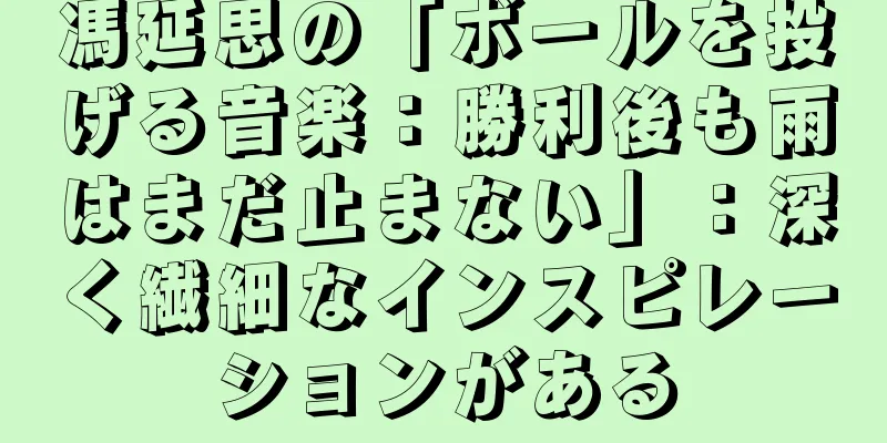 馮延思の「ボールを投げる音楽：勝利後も雨はまだ止まない」：深く繊細なインスピレーションがある