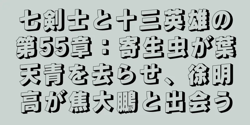 七剣士と十三英雄の第55章：寄生虫が葉天青を去らせ、徐明高が焦大鵬と出会う