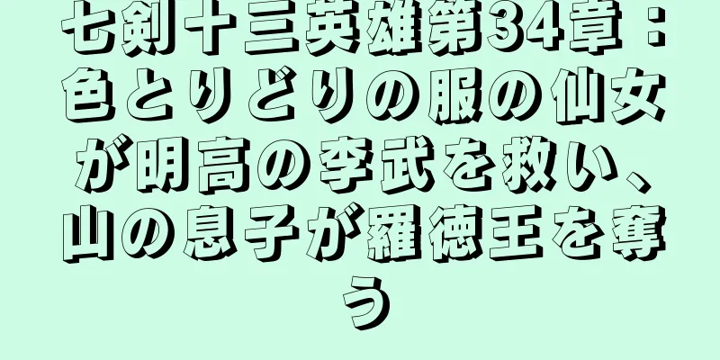 七剣十三英雄第34章：色とりどりの服の仙女が明高の李武を救い、山の息子が羅徳王を奪う