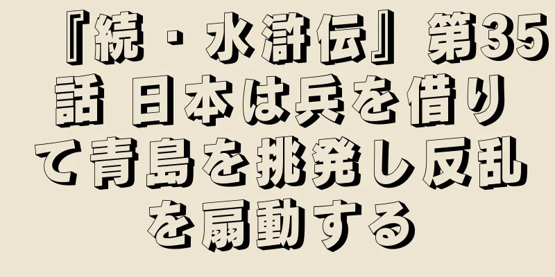 『続・水滸伝』第35話 日本は兵を借りて青島を挑発し反乱を扇動する
