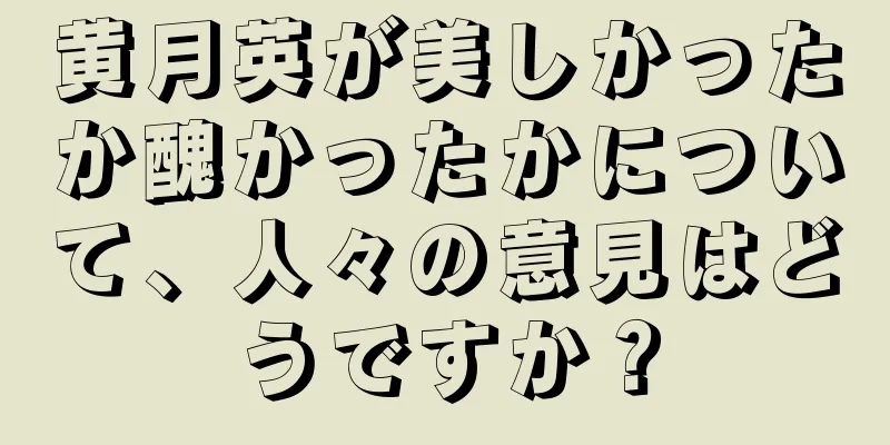 黄月英が美しかったか醜かったかについて、人々の意見はどうですか？