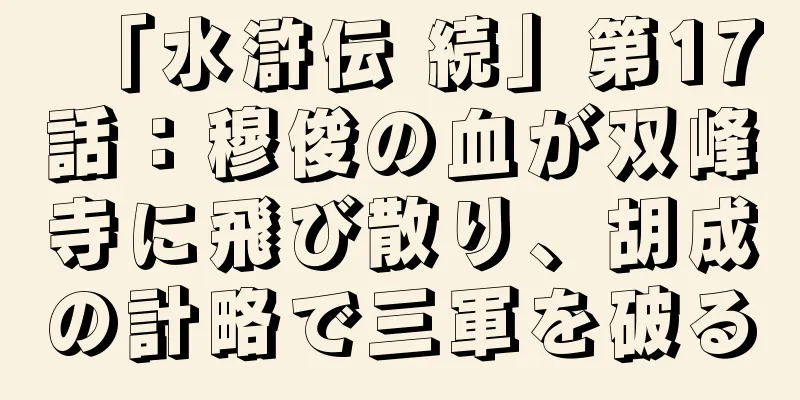 「水滸伝 続」第17話：穆俊の血が双峰寺に飛び散り、胡成の計略で三軍を破る