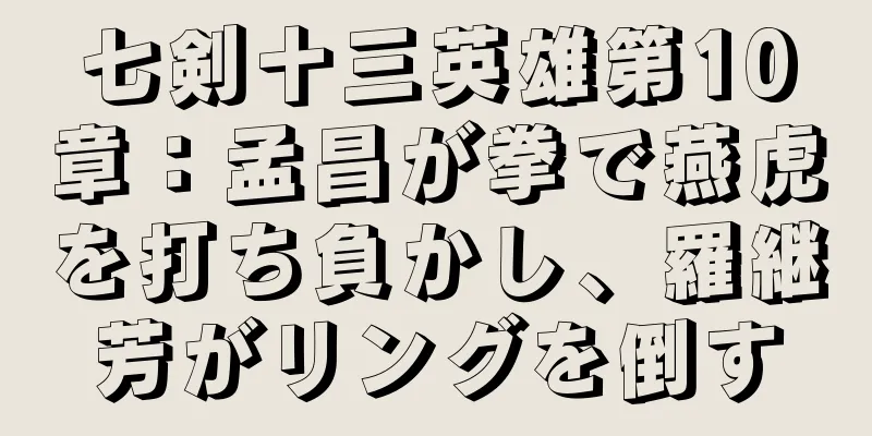 七剣十三英雄第10章：孟昌が拳で燕虎を打ち負かし、羅継芳がリングを倒す