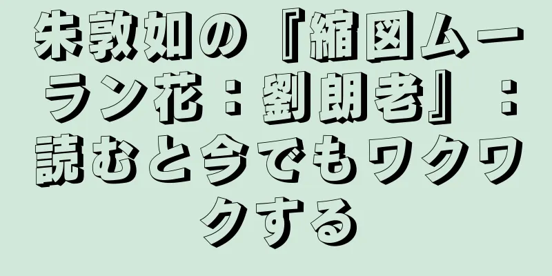 朱敦如の『縮図ムーラン花：劉朗老』：読むと今でもワクワクする