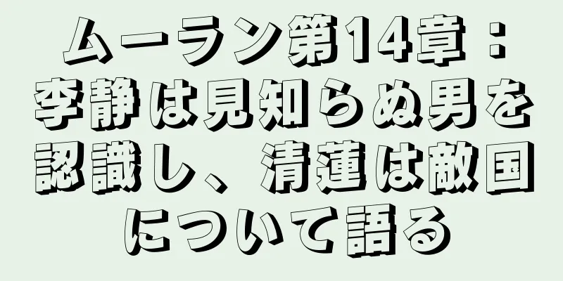 ムーラン第14章：李静は見知らぬ男を認識し、清蓮は敵国について語る