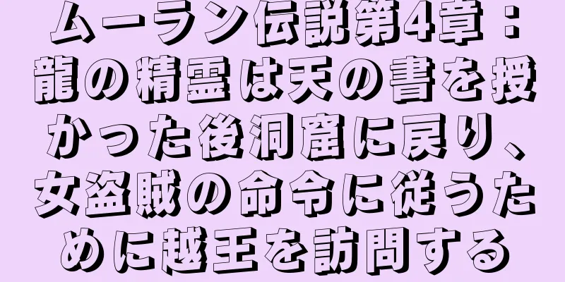 ムーラン伝説第4章：龍の精霊は天の書を授かった後洞窟に戻り、女盗賊の命令に従うために越王を訪問する