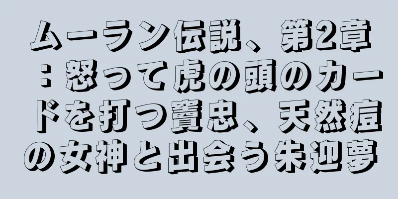ムーラン伝説、第2章：怒って虎の頭のカードを打つ竇忠、天然痘の女神と出会う朱迎夢