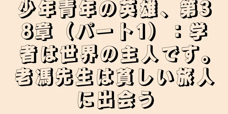 少年青年の英雄、第38章（パート1）：学者は世界の主人です。老馮先生は貧しい旅人に出会う