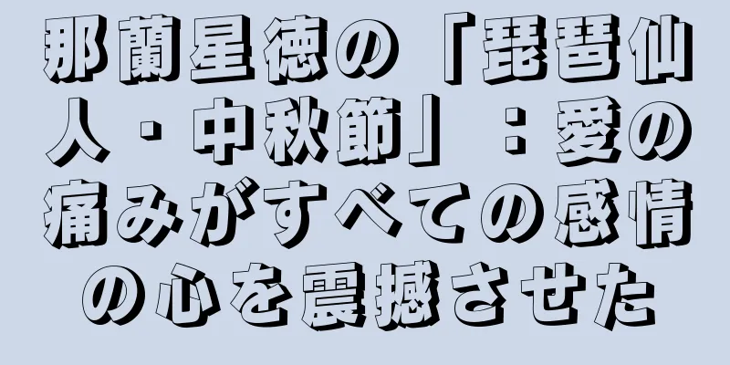 那蘭星徳の「琵琶仙人・中秋節」：愛の痛みがすべての感情の心を震撼させた