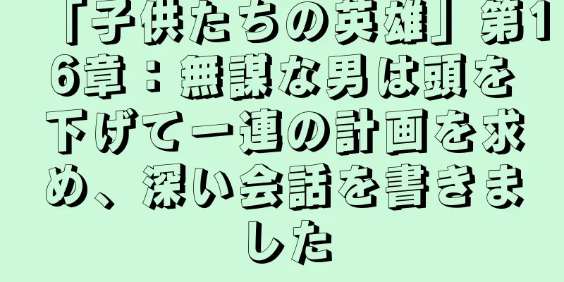 「子供たちの英雄」第16章：無謀な男は頭を下げて一連の計画を求め、深い会話を書きました