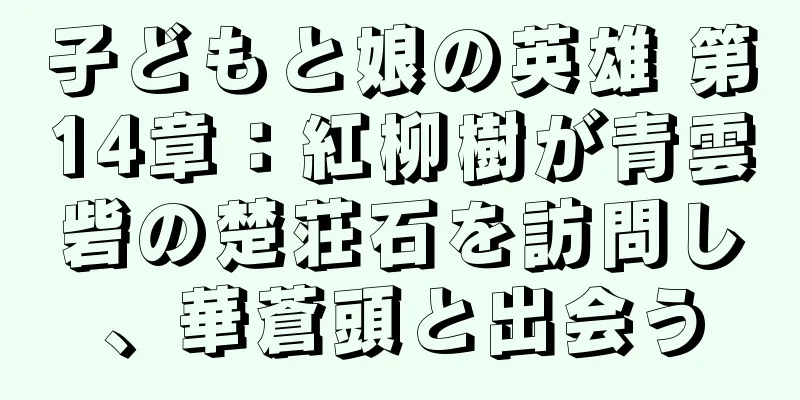 子どもと娘の英雄 第14章：紅柳樹が青雲砦の楚荘石を訪問し、華蒼頭と出会う