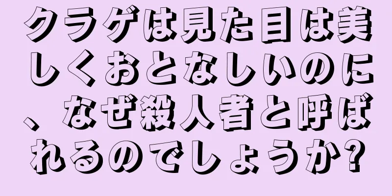 クラゲは見た目は美しくおとなしいのに、なぜ殺人者と呼ばれるのでしょうか?