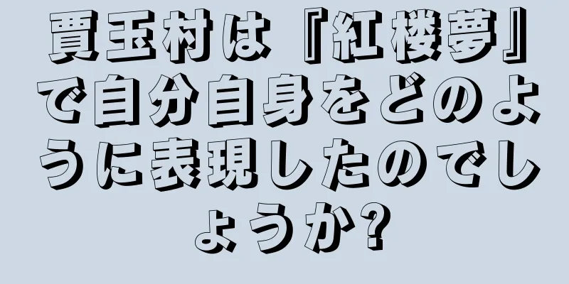 賈玉村は『紅楼夢』で自分自身をどのように表現したのでしょうか?