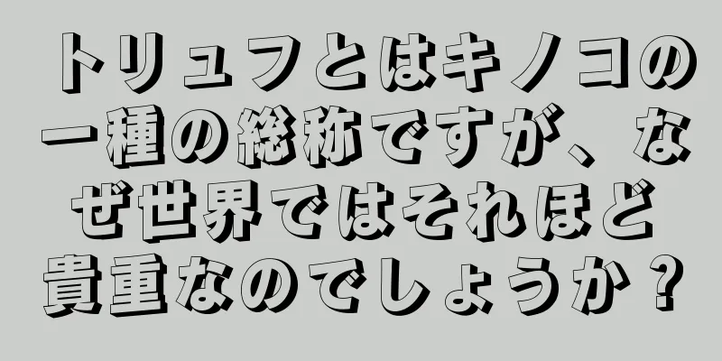 トリュフとはキノコの一種の総称ですが、なぜ世界ではそれほど貴重なのでしょうか？
