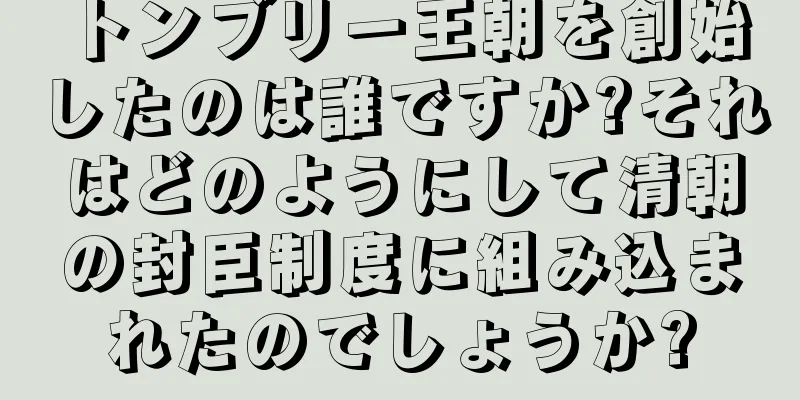 トンブリー王朝を創始したのは誰ですか?それはどのようにして清朝の封臣制度に組み込まれたのでしょうか?
