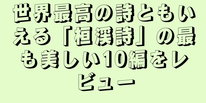 世界最高の詩ともいえる「桓渓詩」の最も美しい10編をレビュー