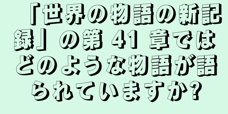 「世界の物語の新記録」の第 41 章ではどのような物語が語られていますか?