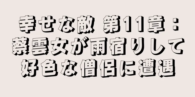 幸せな敵 第11章：蔡雲女が雨宿りして好色な僧侶に遭遇