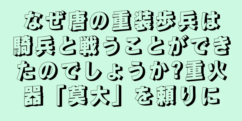 なぜ唐の重装歩兵は騎兵と戦うことができたのでしょうか?重火器「莫大」を頼りに