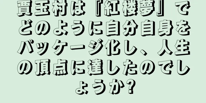 賈玉村は『紅楼夢』でどのように自分自身をパッケージ化し、人生の頂点に達したのでしょうか?