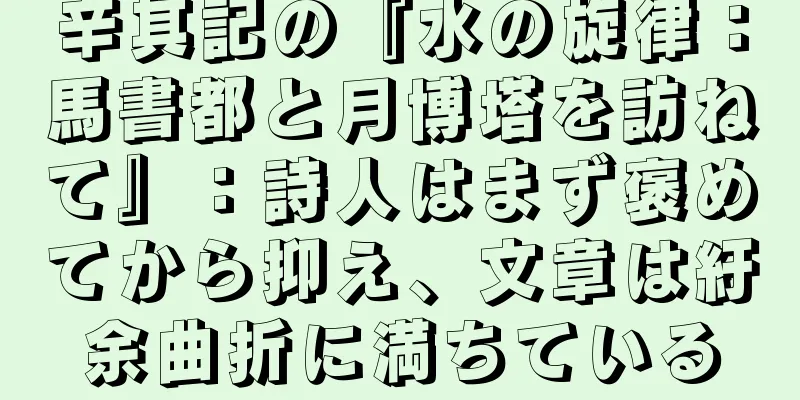 辛其記の『水の旋律：馬書都と月博塔を訪ねて』：詩人はまず褒めてから抑え、文章は紆余曲折に満ちている
