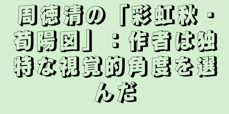 周徳清の「彩虹秋・荀陽図」：作者は独特な視覚的角度を選んだ