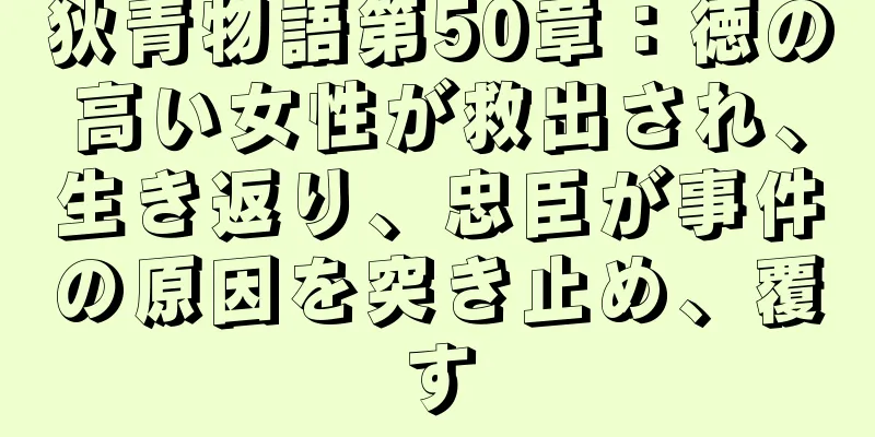 狄青物語第50章：徳の高い女性が救出され、生き返り、忠臣が事件の原因を突き止め、覆す