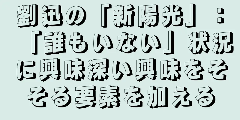 劉迅の「新陽光」：「誰もいない」状況に興味深い興味をそそる要素を加える