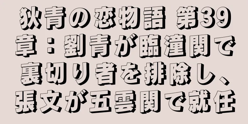 狄青の恋物語 第39章：劉青が臨潼関で裏切り者を排除し、張文が五雲関で就任