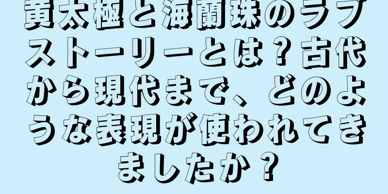 黄太極と海蘭珠のラブストーリーとは？古代から現代まで、どのような表現が使われてきましたか？