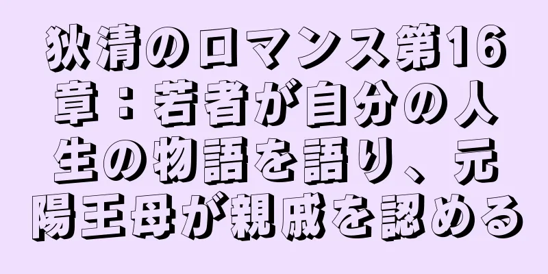 狄清のロマンス第16章：若者が自分の人生の物語を語り、元陽王母が親戚を認める