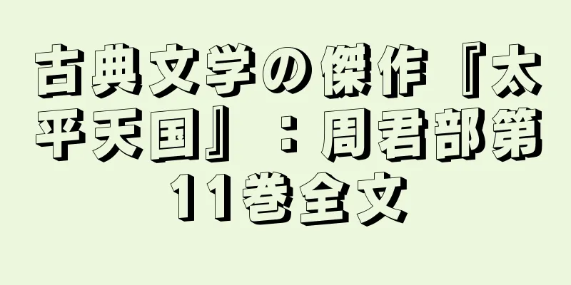 古典文学の傑作『太平天国』：周君部第11巻全文