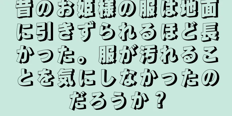 昔のお姫様の服は地面に引きずられるほど長かった。服が汚れることを気にしなかったのだろうか？
