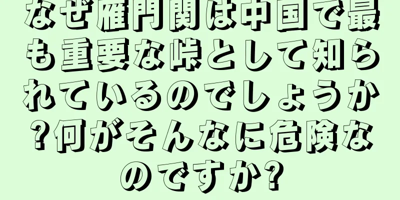 なぜ雁門関は中国で最も重要な峠として知られているのでしょうか?何がそんなに危険なのですか?
